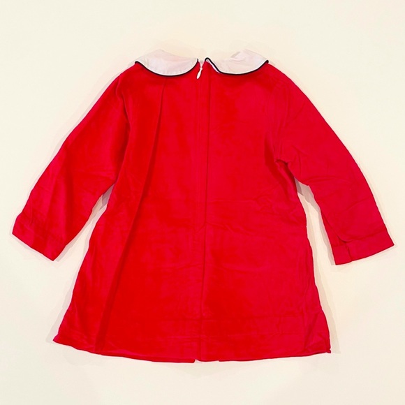 Bella Bliss 4T red corduroy collared dress - Picture 5 of 7